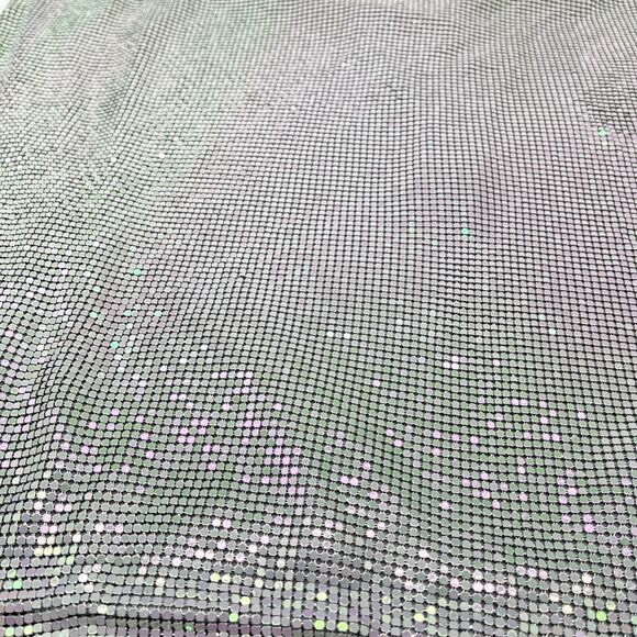 House of Harlow 1960 Rhinestone Mini Dress Womens Medium Disco Iridescent Club - Picture 5 of 9